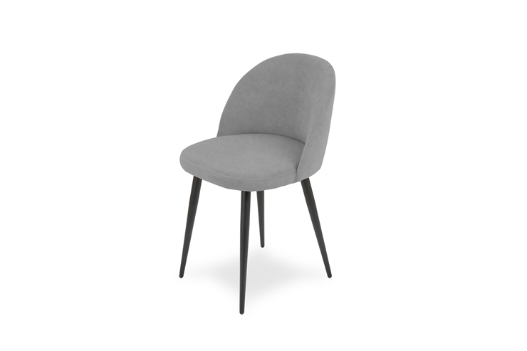 Обеденный стул Лайт серый черные ножки в Артеме - изображение 3