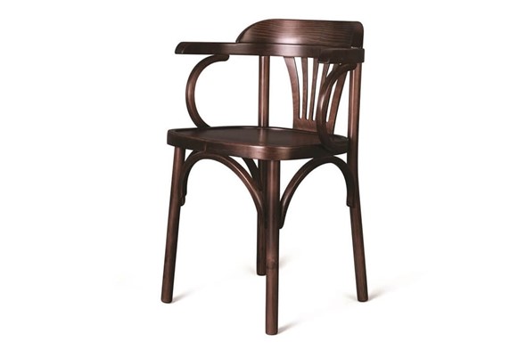 Обеденный стул Венский твердый (темный тон) в Артеме - изображение