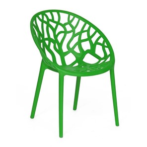 Обеденное кресло BUSH (mod.017) пластик 60*58,5*80 зеленый, арт.12653 в Артеме