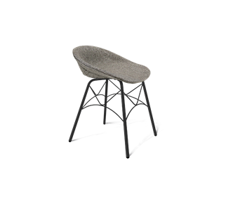 Обеденный стул SHT-ST19-SF1 / SHT-S107 (коричневый сахар/черный муар) в Артеме