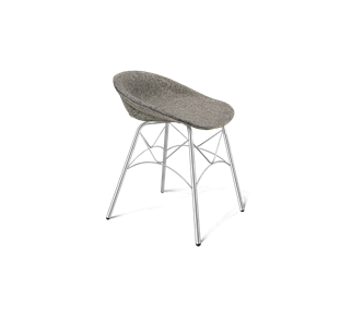 Обеденный стул SHT-ST19-SF1 / SHT-S107 (коричневый сахар/хром лак) в Уссурийске