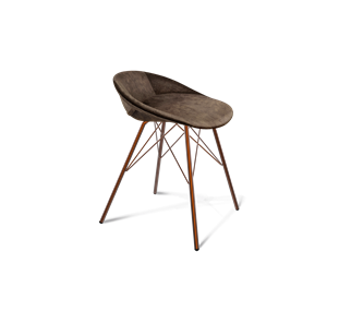 Обеденный стул SHT-ST19-SF1 / SHT-S37 (кофейный трюфель/медный металлик) в Артеме - предосмотр