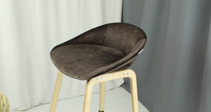 Обеденный стул SHT-ST19-SF1 / SHT-S70 (кофейный трюфель/темный орех/черный муар) в Артеме - изображение 8