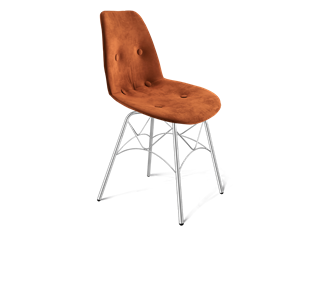 Обеденный стул SHT-ST29-C2 / SHT-S107 (песчаная буря/хром лак) в Артеме