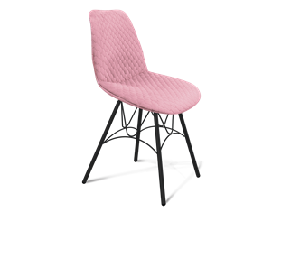 Обеденный стул SHT-ST29-С22 / SHT-S100 (розовый зефир/черный муар) во Владивостоке