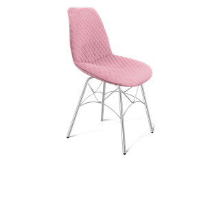 Обеденный стул SHT-ST29-С22 / SHT-S107 (розовый зефир/хром лак) в Уссурийске