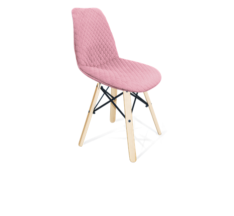 Обеденный стул SHT-ST29-С22 / SHT-S70 (розовый зефир/прозрачный лак/черный муар) во Владивостоке - изображение
