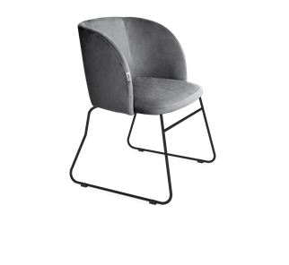 Обеденный стул SHT-ST33 / SHT-S167 (угольно-серый/черный муар) во Владивостоке - предосмотр
