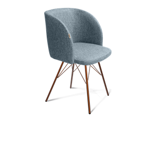 Обеденный стул SHT-ST33 / SHT-S37 (синий лед/медный металлик) в Артеме