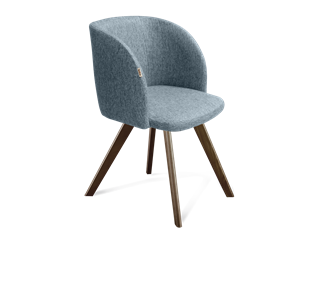 Обеденный стул SHT-ST33 / SHT-S39 (синий лед/темный орех) в Артеме
