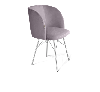 Обеденный стул SHT-ST33 / SHT-S64 (сиреневая орхидея/хром лак) в Артеме