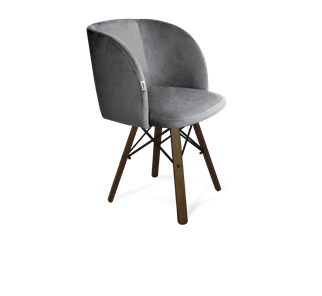 Обеденный стул SHT-ST33 / SHT-S70 (угольно-серый/темный орех/черный муар) во Владивостоке