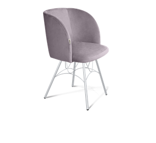 Обеденный стул SHT-ST33 / SHT-S100 (сиреневая орхидея/хром лак) во Владивостоке - предосмотр