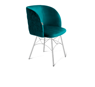 Обеденный стул SHT-ST33-1 / SHT-S107 (альпийский бирюзовый/хром лак) во Владивостоке - предосмотр