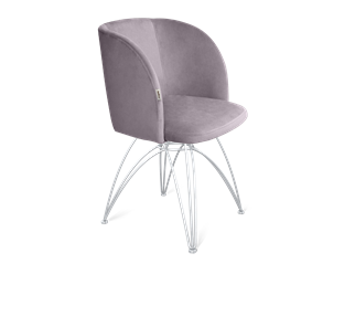 Обеденный стул SHT-ST33 / SHT-S112 (сиреневая орхидея/хром лак) в Уссурийске