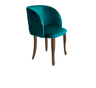 Обеденный стул SHT-ST33-1 / SHT-S122 (альпийский бирюзовый/темный орех/черный муар) в Артеме