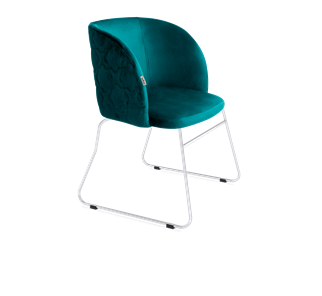 Обеденный стул SHT-ST33-1 / SHT-S167 (альпийский бирюзовый/хром лак) в Артеме