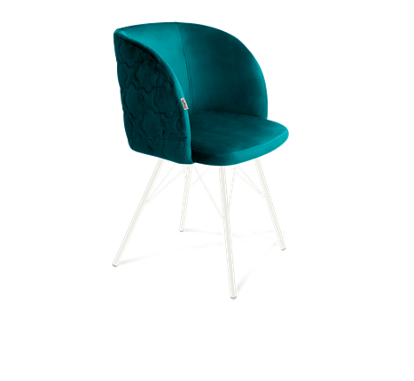 Обеденный стул SHT-ST33-1 / SHT-S37 (альпийский бирюзовый/белый муар) во Владивостоке - изображение
