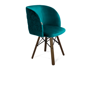 Обеденный стул SHT-ST33-1 / SHT-S70 (альпийский бирюзовый/темный орех/черный муар) в Артеме
