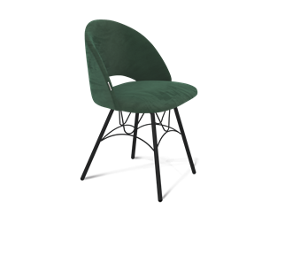 Обеденный стул SHT-ST34 / SHT-S100 (лиственно-зеленый/черный муар) в Артеме