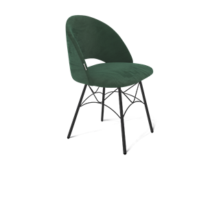 Обеденный стул SHT-ST34 / SHT-S107 (лиственно-зеленый/черный муар) во Владивостоке