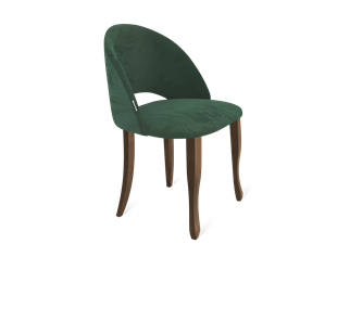 Обеденный стул SHT-ST34 / SHT-S122 (лиственно-зеленый/темный орех/черный муар) во Владивостоке