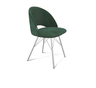 Обеденный стул SHT-ST34 / SHT-S37 (лиственно-зеленый/хром лак) в Артеме