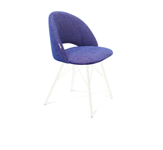 Обеденный стул SHT-ST34 / SHT-S37 (синий мираж/белый муар) в Уссурийске