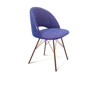 Обеденный стул SHT-ST34 / SHT-S37 (синий мираж/медный металлик) в Артеме