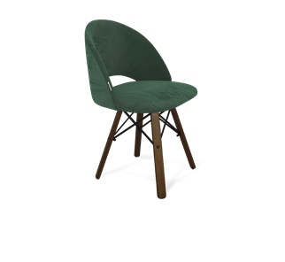 Обеденный стул SHT-ST34 / SHT-S70 (лиственно-зеленый/темный орех/черный муар) во Владивостоке - предосмотр