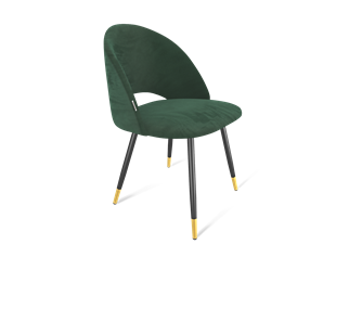Обеденный стул SHT-ST34 / SHT-S95-1 (лиственно-зеленый/черный муар/золото) во Владивостоке