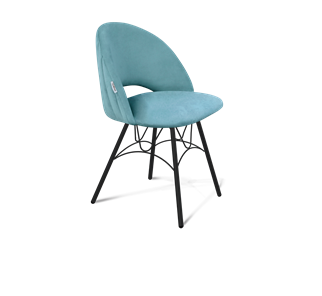 Обеденный стул SHT-ST34-1 / SHT-S100 (голубая пастель/черный муар) в Уссурийске