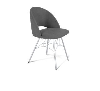 Обеденный стул SHT-ST34 / SHT-S100 (платиново-серый/хром лак) в Артеме