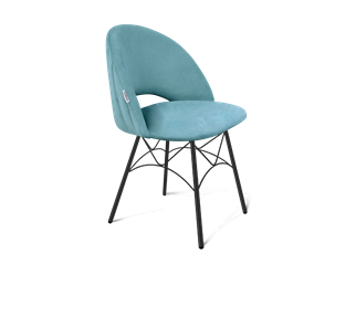 Обеденный стул SHT-ST34-1 / SHT-S107 (голубая пастель/черный муар) во Владивостоке