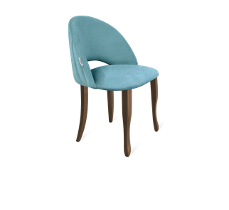 Обеденный стул SHT-ST34-1 / SHT-S122 (голубая пастель/темный орех/черный муар) в Артеме