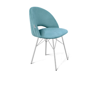 Обеденный стул SHT-ST34-1 / SHT-S64 (голубая пастель/хром лак) в Артеме