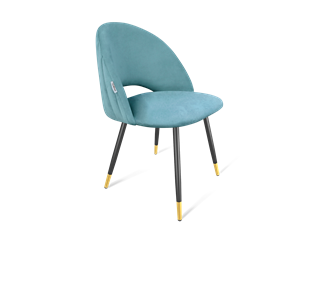 Обеденный стул SHT-ST34-1 / SHT-S95-1 (голубая пастель/черный муар/золото) во Владивостоке - предосмотр