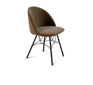 Обеденный стул SHT-ST35 / SHT-S100 (кофейный ликер/черный муар) в Артеме