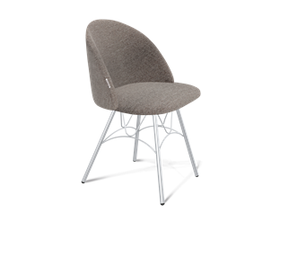 Обеденный стул SHT-ST35 / SHT-S100 (тростниковый сахар/хром лак) в Артеме