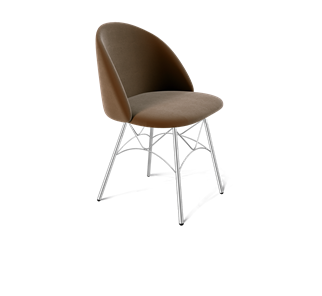 Обеденный стул SHT-ST35 / SHT-S107 (кофейный ликер/хром лак) в Уссурийске