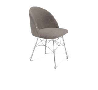 Обеденный стул SHT-ST35 / SHT-S107 (тростниковый сахар/хром лак) в Уссурийске