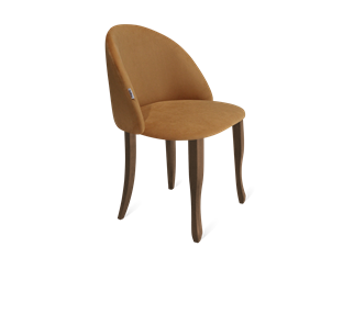 Обеденный стул SHT-ST35 / SHT-S122 (горчичный/темный орех/черный муар) в Уссурийске