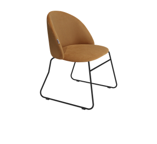 Обеденный стул SHT-ST35 / SHT-S167 (горчичный/черный муар) в Артеме