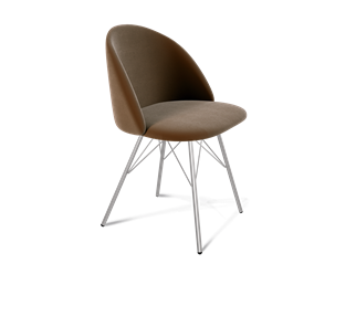 Обеденный стул SHT-ST35 / SHT-S37 (кофейный ликер/хром лак) в Уссурийске