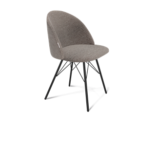 Обеденный стул SHT-ST35 / SHT-S37 (тростниковый сахар/черный муар) в Артеме
