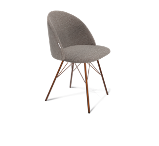 Обеденный стул SHT-ST35 / SHT-S37 (тростниковый сахар/медный металлик) в Уссурийске