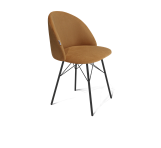 Обеденный стул SHT-ST35 / SHT-S64 (горчичный/черный муар) в Артеме