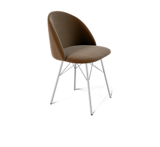 Обеденный стул SHT-ST35 / SHT-S64 (кофейный ликер/хром лак) в Артеме