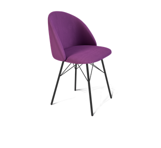 Обеденный стул SHT-ST35 / SHT-S64 (ягодное варенье/черный муар) в Находке