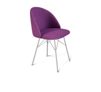 Обеденный стул SHT-ST35 / SHT-S64 (ягодное варенье/хром лак) в Артеме